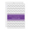 Custom Graduation Party Invitation Purple Chevron