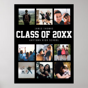 Custom Graduation Party Keepsake Photo Display  Poster