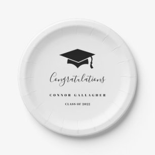 Custom Graduation Party Paper Plates, Plate