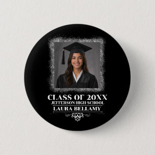 Custom Graduation Photo 2026 Graduate Proud Parent 2 Inch Round Button
