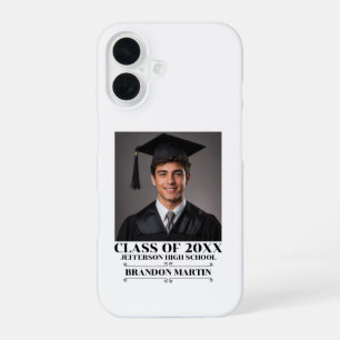 Custom Graduation Photo 2026 Graduate Proud Parent iPhone 16 Case