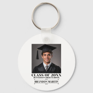 Custom Graduation Photo 2026 Graduate Proud Parent Keychain