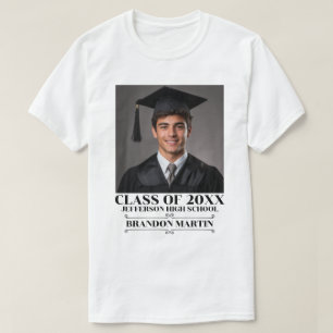 Custom Graduation Photo 2026 Graduate Proud Parent T-Shirt