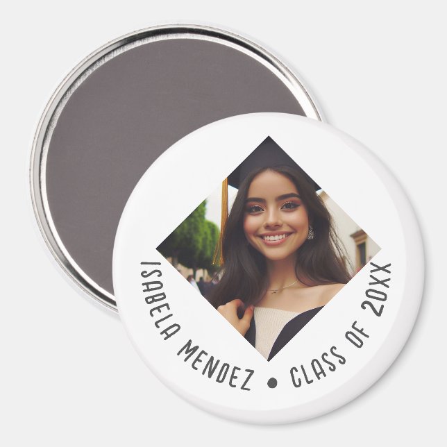 Custom Graduation Photo Announcement Magnet (Front/Back)