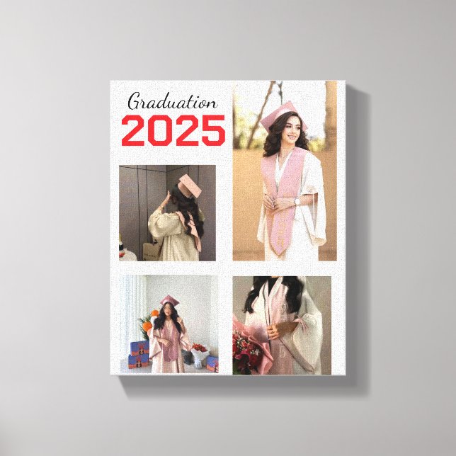 Custom Graduation Photo Canvas Print (Front)