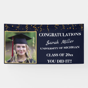 Custom Graduation Photo – Congrats Class of 2025 Banner