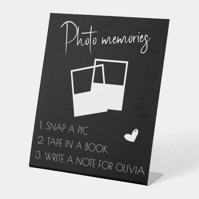 Custom Graduation photo memories Sign (Front)