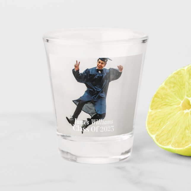Custom Graduation Photo Shot Glass (Front)