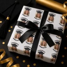 Custom Graduation Photo Stylish Congrats Graduate