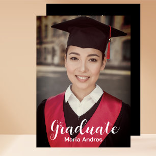 Custom Graduation portrait announcement