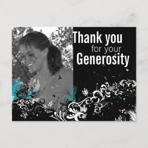 Custom graduation thank you card