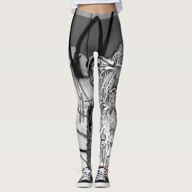 Custom Graffik Leggings by CABVASQUEZ (Front)