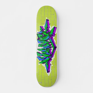CUSTOM GRAFFITI SKATEBOARD WILDSTYLE