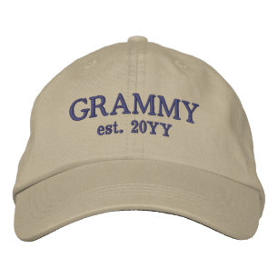 Custom Grammy Est.   Gifts for Grandma Embroidered Hat