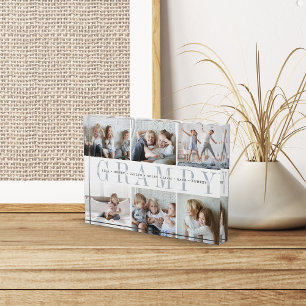 Custom Grampy Grandchildren Photo Block