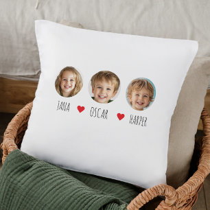 Custom Grandchild Face Pillow   Personalized Photo
