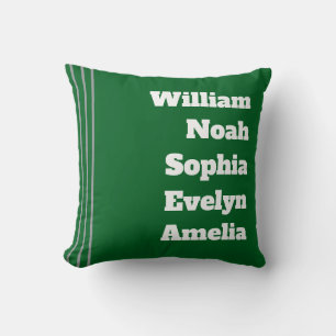 Custom Grandchildren Names Throw Pillow