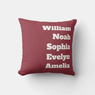 Custom Grandchildren Names  Throw Pillow