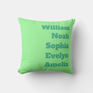 Custom Grandchildren Names  Throw Pillow