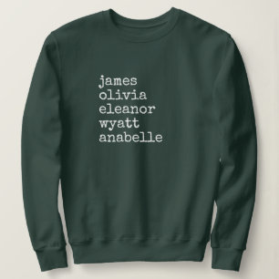 Custom Grandkid Names Grandma Gift Sweatshirt
