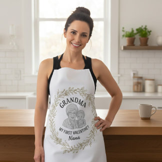 Custom "GRANDMA" Photo Collage Design - Heartwarmi Apron