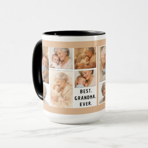 Custom Grandma Photo Collage   Grandparents Day Mug