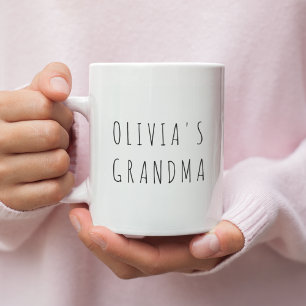 Custom Grandma Photo & Name   Personalized Gift Coffee Mug
