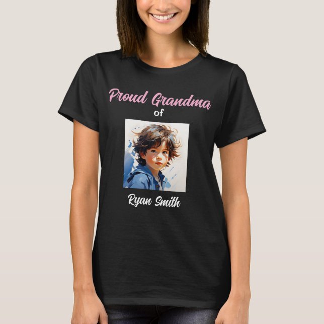 Custom Grandma Shirt – Personalized Gift for Her (Front)