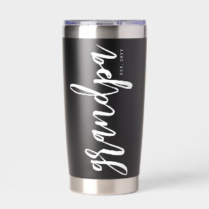 Custom Grandpa Est   Grandpa to be New Grandpa Insulated Tumbler