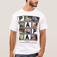 Custom  Grandpa Fathers Day Papa  9 Photo Collage