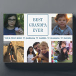 Custom Grandpa Father's Day Photo Collage Plaque<br><div class="desc">Custom Grandpa Father's Day Photo Collage</div>