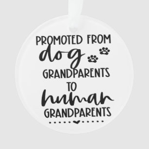 Custom Grandparent announcement gift pregnancy Ornament