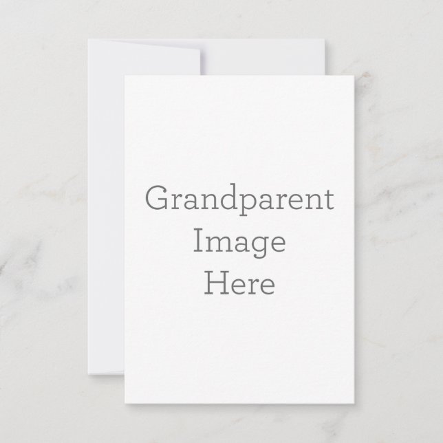 8.9 cm x 12.7 cm Flat Thank You Card (Front)