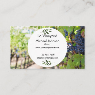 Custom Grape Fruit Personalized Business Card