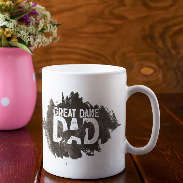 Custom Great Dane Dad Father's Day Dog Lover Coffee Mug (Creator Uploaded)