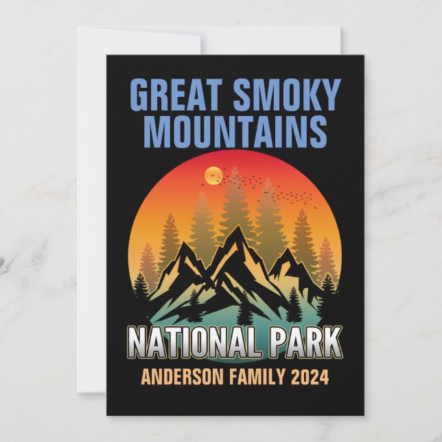 Custom Great Smoky Mountains National Park  Invitation (Front)