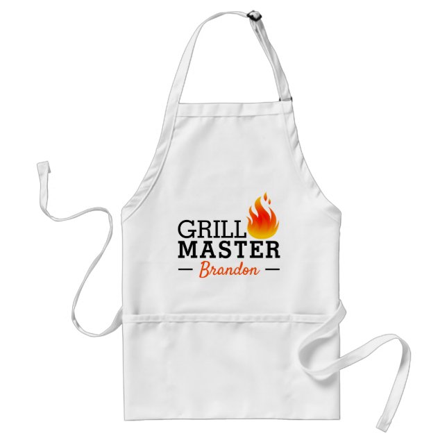 Custom Greatest Awesome BBQ Chef Standard Apron (Front)