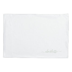 Custom green Bed Pillow  Pillowcase