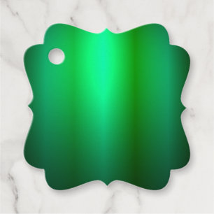 Custom Green Black Colours Blank Trendy Template Favour Tags