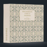Custom Green Botanical Vintage Family Photo Album Binder<br><div class="desc">This photo album features a timeless botanical pattern with soft green and blush tones and a personalized family name on the cover. Designed for organizing family photos, this style feels calm, traditional, and suitable for long-term keepsakes. Ideal for family memories, annual photo collections, and milestone albums displayed on shelves or...</div>