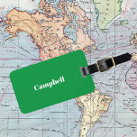 Custom Green business sharp acrylic Luggage Tag<br><div class="desc">Travel in style with this clean neat customizable acrylic luggage tag. 
customize with your own contact info and name</div>