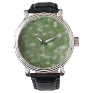 Custom Green Clock Watch