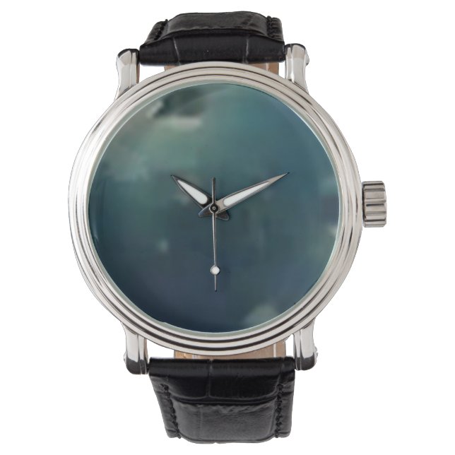 Custom Green Clock Watch (Front)