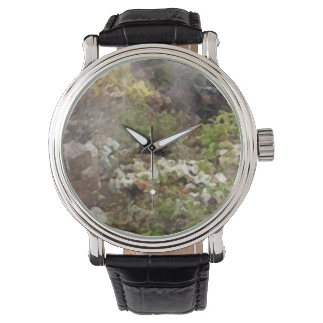 Custom Green Clock Watch (Front)