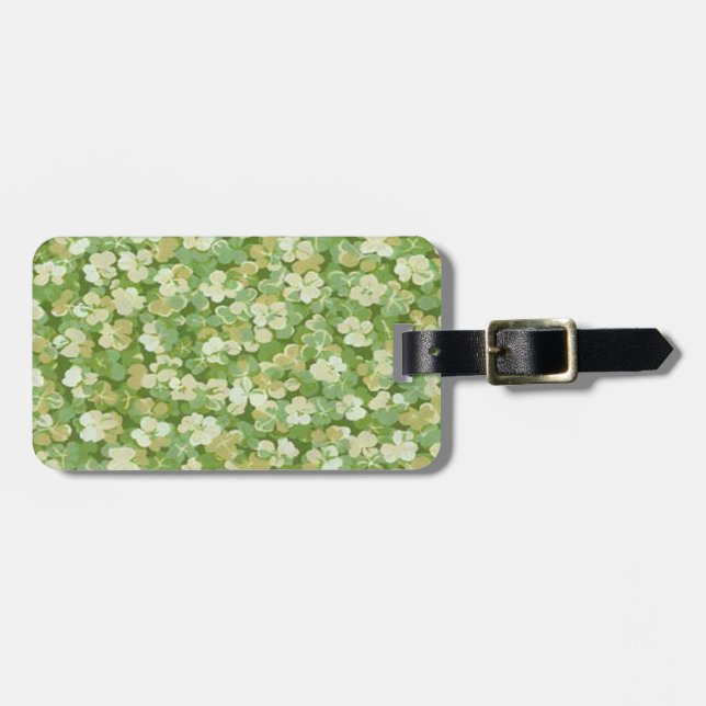 Custom Green Garden Luggage Tag (Front Horizontal)