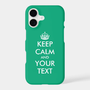 Custom green Keep Calm and Carry On