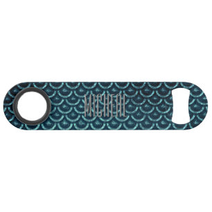 Custom Green Metal Scales Speed Bottle Opener