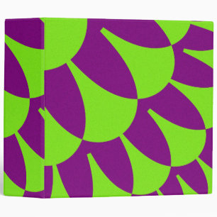 Custom Green Purple Scales Binder