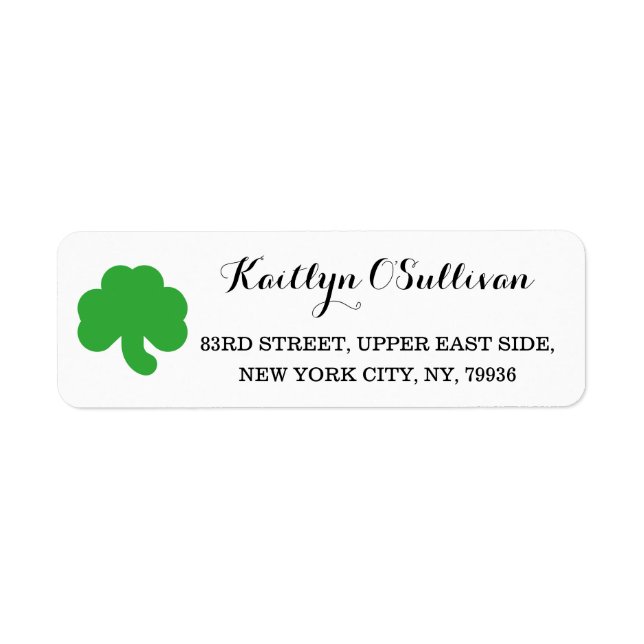 Custom Green Shamrock Clover Irish St Patricks Day (Front)