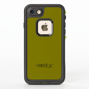 Custom Green-Yellow Phone Case with Personalized N